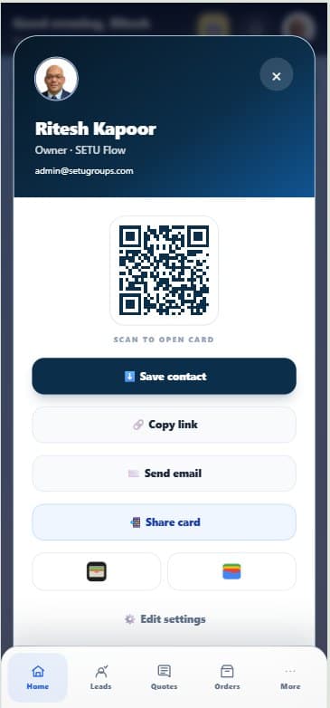 Setu Flow mobile